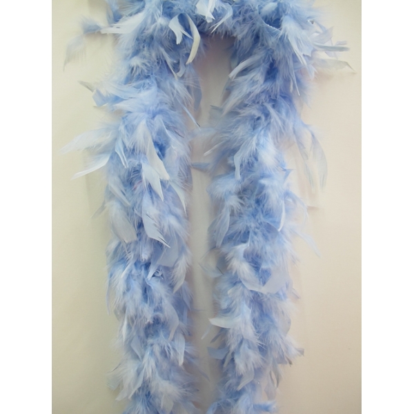 Light Blue Feather Boa Costume Accessories